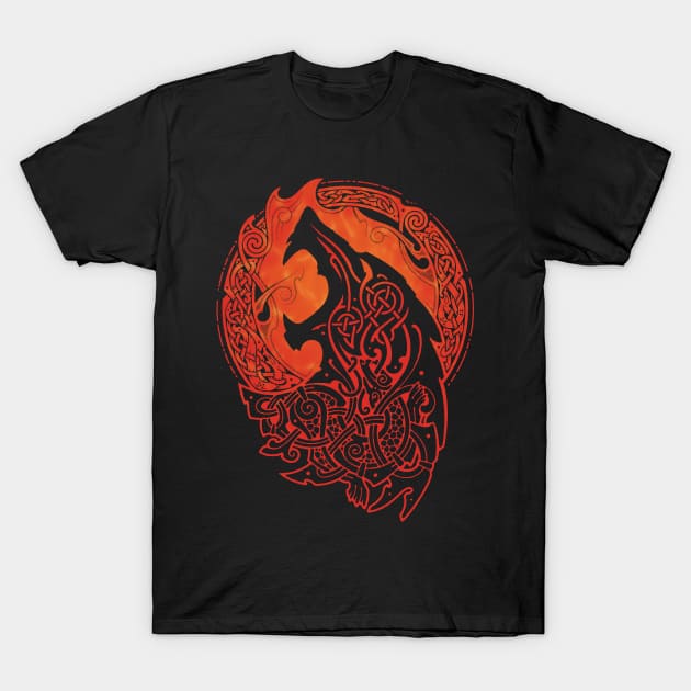 FENRIR. LOKI'S SON. T-Shirt by RAIDHO